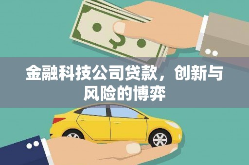 兰州金融科技公司贷款，创新与风险的博弈