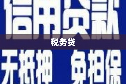 兰州税务贷
