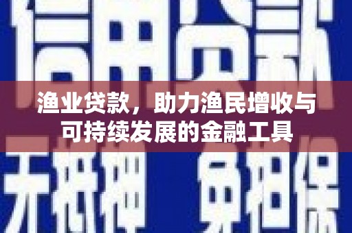 兰州渔业贷款，助力渔民增收与可持续发展的金融工具