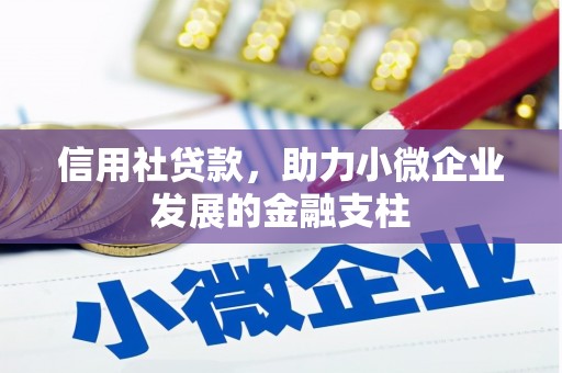 兰州信用社贷款，助力小微企业发展的金融支柱