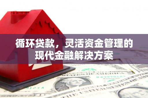 兰州循环贷款，灵活资金管理的现代金融解决方案