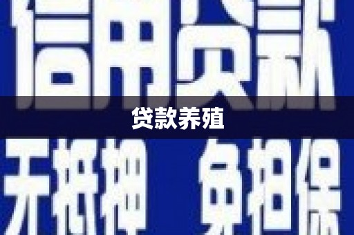 兰州贷款养殖
