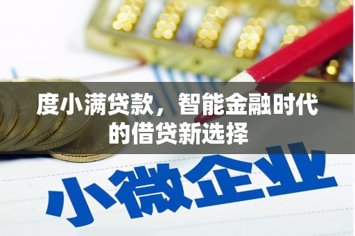 兰州度小满贷款，智能金融时代的借贷新选择