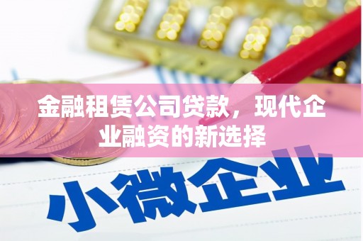 兰州金融租赁公司贷款，现代企业融资的新选择