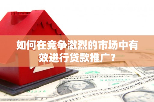 兰州如何在竞争激烈的市场中有效进行贷款推广？