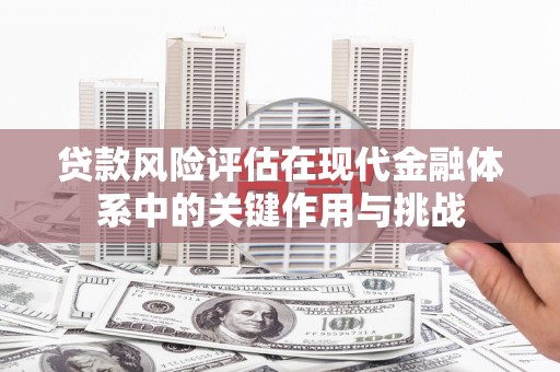 兰州贷款风险评估在现代金融体系中的关键作用与挑战