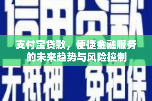 兰州支付宝贷款，便捷金融服务的未来趋势与风险控制