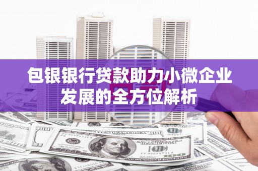 兰州包银银行贷款助力小微企业发展的全方位解析
