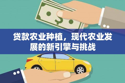 兰州贷款农业种植，现代农业发展的新引擎与挑战