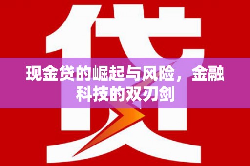 兰州现金贷的崛起与风险，金融科技的双刃剑