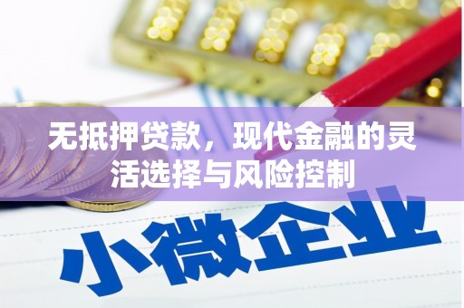 兰州无抵押贷款，现代金融的灵活选择与风险控制