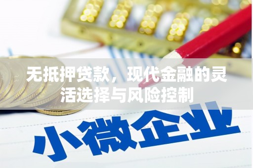 兰州无抵押贷款，现代金融的灵活选择与风险控制