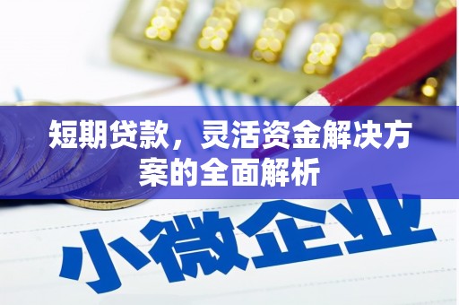 兰州短期贷款，灵活资金解决方案的全面解析