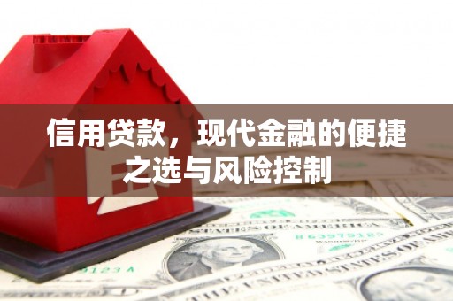 兰州信用贷款，现代金融的便捷之选与风险控制