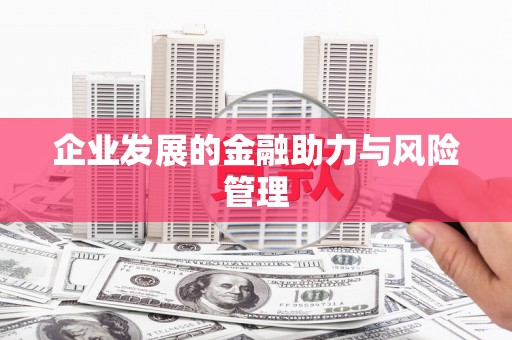 兰州企业发展的金融助力与风险管理