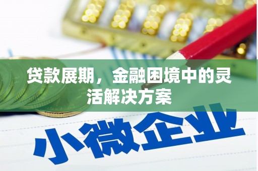 兰州贷款展期，金融困境中的灵活解决方案