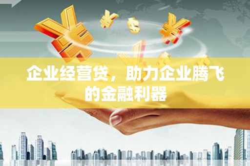 兰州企业经营贷，助力企业腾飞的金融利器