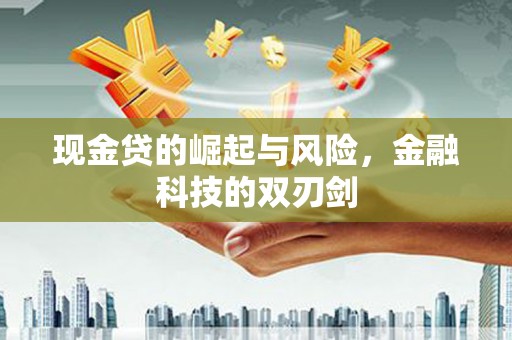 兰州现金贷的崛起与风险，金融科技的双刃剑
