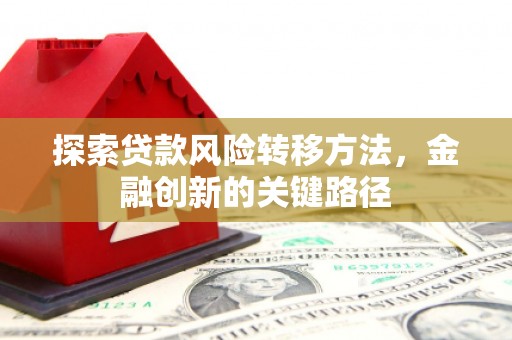 兰州探索贷款风险转移方法，金融创新的关键路径