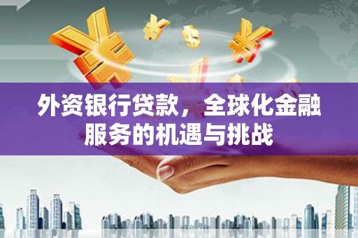 兰州外资银行贷款，全球化金融服务的机遇与挑战