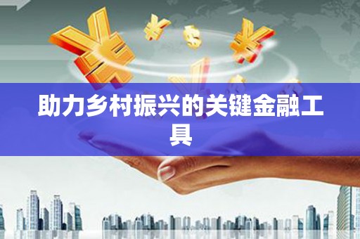 兰州助力乡村振兴的关键金融工具