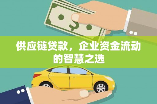 兰州供应链贷款，企业资金流动的智慧之选