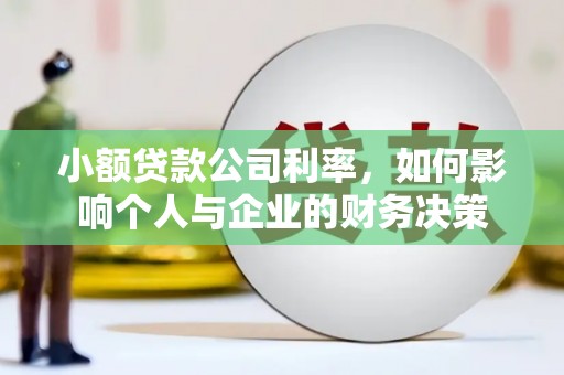 兰州小额贷款公司利率，如何影响个人与企业的财务决策