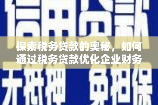 兰州探索税务贷款的奥秘，如何通过税务贷款优化企业财务