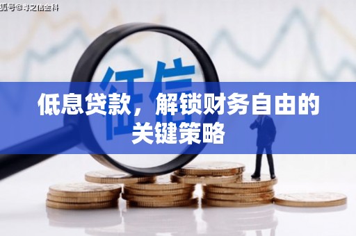 兰州低息贷款，解锁财务自由的关键策略