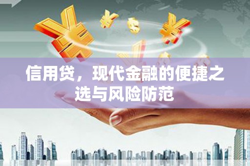 兰州信用贷，现代金融的便捷之选与风险防范