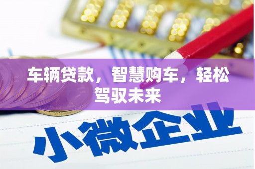 兰州车辆贷款，智慧购车，轻松驾驭未来