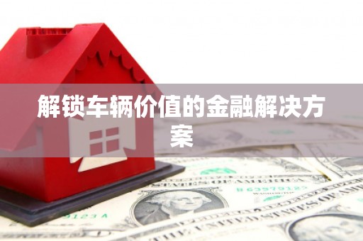 兰州解锁车辆价值的金融解决方案