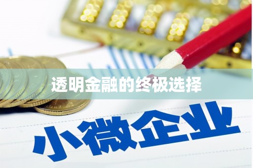 兰州透明金融的终极选择