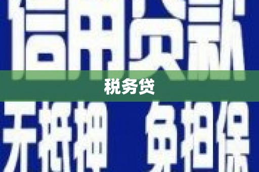 兰州税务贷