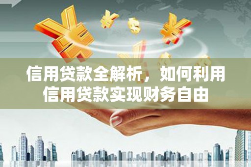 兰州信用贷款全解析，如何利用信用贷款实现财务自由