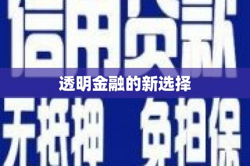 兰州透明金融的新选择